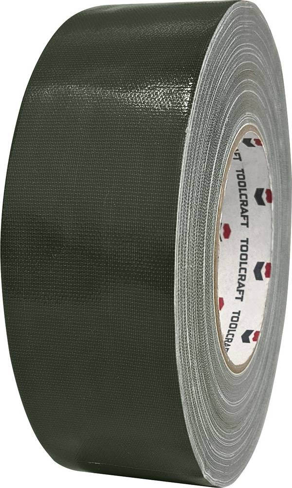 TOOLCRAFT 80DT 80DT Heavy duty tape 80DT olivově zelená (d x š) 50 m x 50 mm 1 ks