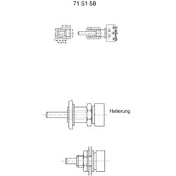 Držák potenciometru TRU COMPONENTS 715158, 1 ks
