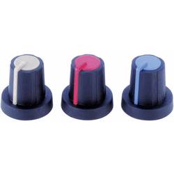 Otočný gombík s ukazovateľom PB Fastener 3030398, (Ø x v) 16 mm x 16 mm, čierna, sivá, 1 ks