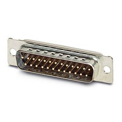 Vícekolíkový D-Sub konektor, běžně používaný pro elektronické propojení v počítačích a dalších zařízeních.