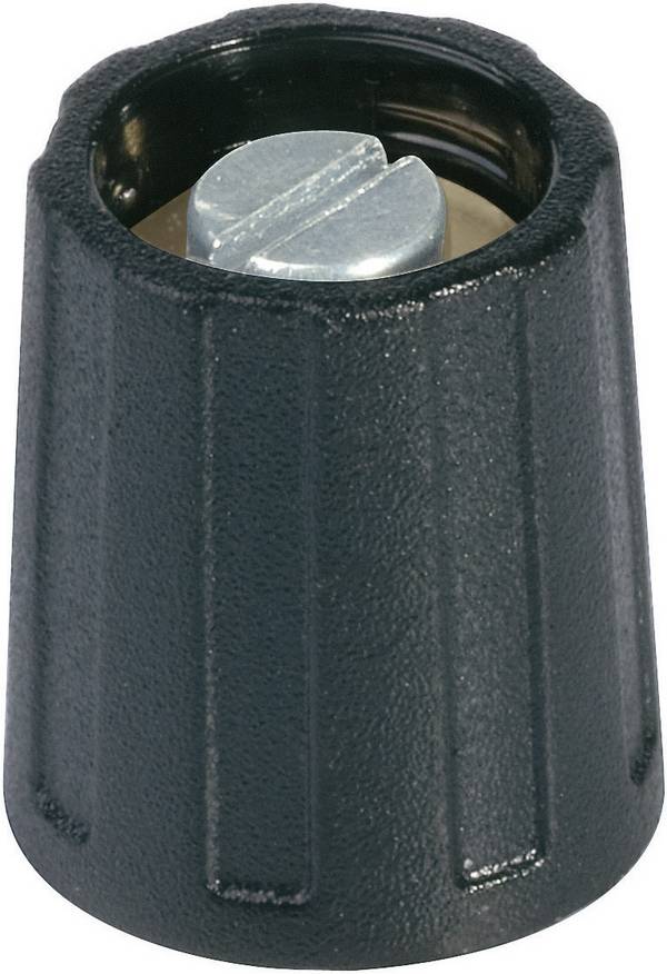 OKW  A2513060  A2513060  otočný knoflík  s kleštinou  černá  (Ø x v) 13.5 mm x 15.5 mm  1 ks  Piece