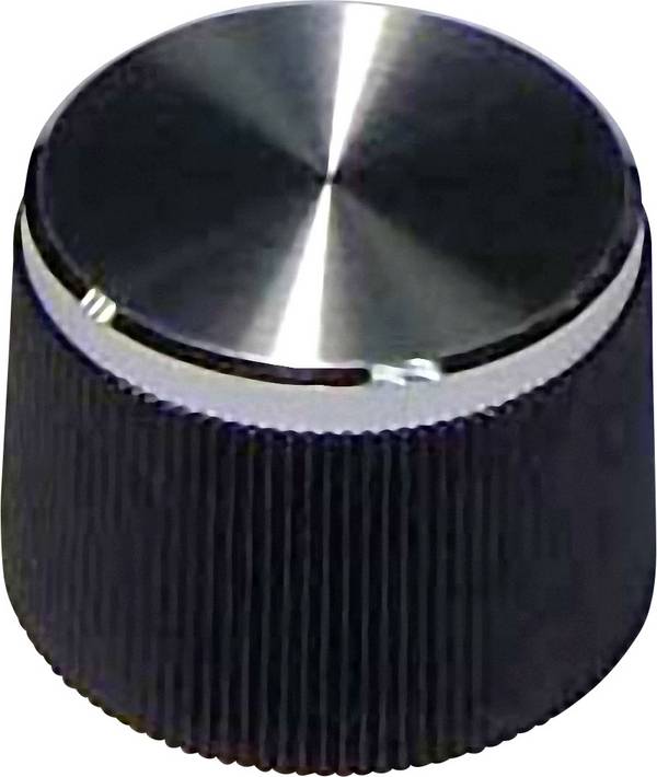 <br>  TRU COMPONENTS<br>  21/6<br>  otočný knoflík<br>  <br>  černá<br>  (Ø x v) 21 mm x 15 mm<br>  1 ks<br>  <br>