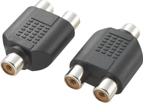 SpeaKa Professional SP-2873360 KR1248 cinch audio Y adaptér [1x cinch zásuvka - 2x cinch zásuvka] černá