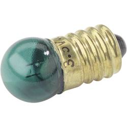 Guľatá žiarovka, 3.5 V, 0.7 W, 200 mA, E10, zelená