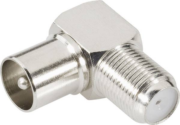 BKL Electronic 0403133 0403133 koaxiální adaptér koaxiální zástrčka - F zásuvka 1 ks