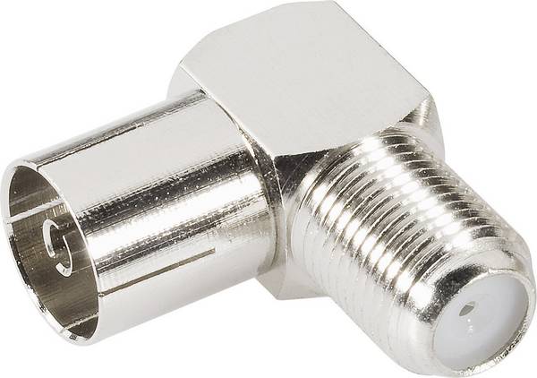 BKL Electronic 0403137 0403137 koaxiální adaptér koaxiální zásuvka - F zásuvka 1 ks