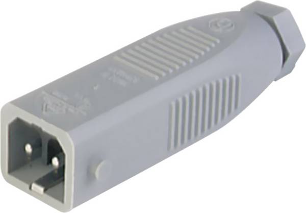 Hirschmann 932 038-106-1 síťový konektor STAS zástrčka, rovná Počet kontaktů: 2 + PE 16 A šedá 1 ks