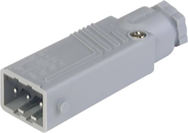Hirschmann 932 143-106-1 síťový konektor STAS zástrčka, rovná Počet kontaktů: 3 + PE 16 A šedá 1 ks Piece
