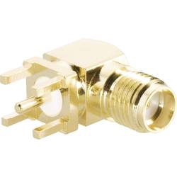 SMA konektor BKL 409071, 50 Ω, zásuvka vstavaná uhlová do DPS