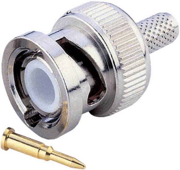 TRU COMPONENTS 1579452 BNC konektor zástrčka, rovná 50 Ω 1 ks