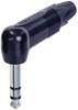 Neutrik NP3RX-BAG jack konektor 6.35 mm zástrčka, zahnutá Pólů: 3 stereo černá 1 ks