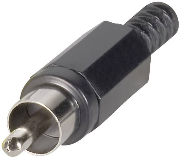 BKL Electronic 1107015/T cinch konektor zástrčka, rovná Pólů: 2 bílá 1 ks