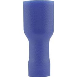 Faston zásuvka Vogt Verbindungstechnik 3945S 6.3 mm x 0.8 mm, 180 °, plná izolace, modrá, 1 ks