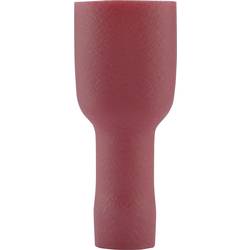 Faston zásuvka Vogt Verbindungstechnik 3944S 6.3 mm x 0.8 mm, 180 °, plná izolace, červená, 1 ks
