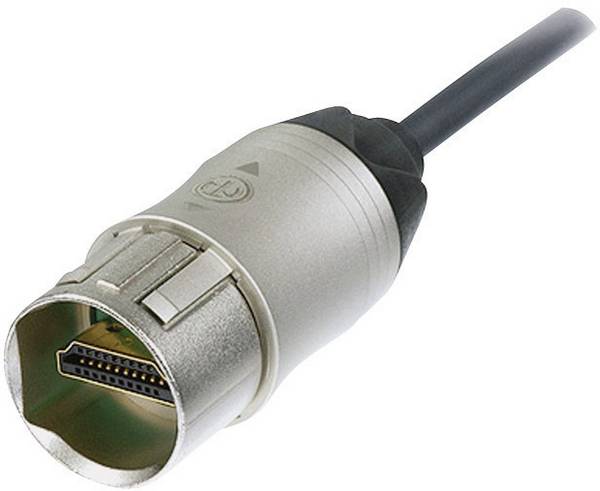 Neutrik HDMI kabel Zástrčka HDMI-A, Zástrčka HDMI-A 5.00 m niklová NKHDMI-5 lze namontovat HDMI kabel