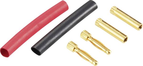 Schnepp DS 2 Alu banánkový konektor zástrčka, rovná, zásuvka, rovná Ø pin: 2 mm červená, černá 1 ks