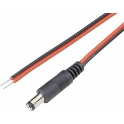 Napájecí kabel zástrčka / otevřený konec BKL 072016, rovná, 5,5/2,1 mm, 2 m, červená/černá