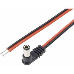 Napájecí kabel zástr. / otevřený konec BKL 072019, úhlová, 5,5/2.5 mm, 2 m, červená/černá
