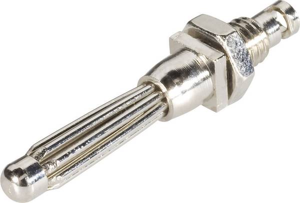 Schnepp EBBST banánkový konektor zástrčka, vestavná rovná Ø pin: 4 mm stříbrná 1 ks