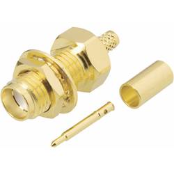 SMA reverzný konektor BKL 419007, 50 Ω, zásuvka vstavaná RG 174