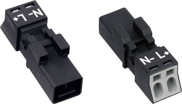 WAGO 890-232 síťový konektor WINSTA MINI zástrčka, rovná Počet kontaktů: 2 16 A bílá 1 ks Piece