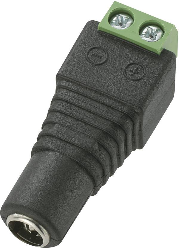 TRU COMPONENTS DC12-F nízkonapěťový konektor zásuvka, rovná 5.5 mm 5.5 mm 2.1 mm 1 ks