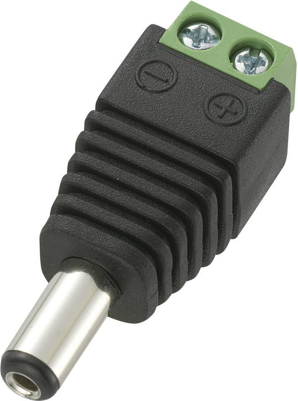 TRU COMPONENTS DC14-M nízkonapěťový konektor zástrčka, rovná 5.5 mm 2.1 mm  1 ks