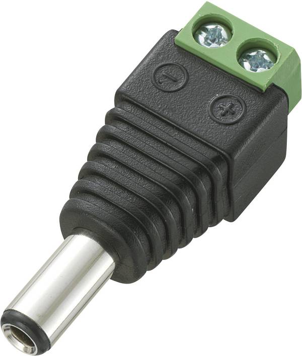 TRU COMPONENTS DC-13M nízkonapěťový konektor zástrčka, rovná 5.5 mm 2.5 mm 1 ks