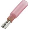 Faston zásuvka se smršťovací bužírkou Conrad Components 736087, 2.8 mm x 0.5 mm, červená, 50 ks