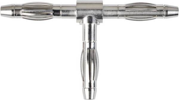 Schützinger TFS 1241 bezpečnostní konektor zásuvka 4 mm, zásuvka 4 mm - zásuvka 4 mm niklová 1 ks