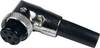 Cliff FC684222R mini DIN konektor zásuvka, zahnutá Pólů: 2 stříbrná 1 ks