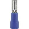 Faston zásuvka Vogt Verbindungstechnik 389905S 2.8 mm x 0.5 mm, 180 °, částečná izolace, modrá, 1 ks