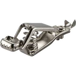 Svorky na batériu TRU COMPONENTS strieborná, Upínací rozsah max.: 13.5 mm, dĺžka: 79 mm, 1 ks