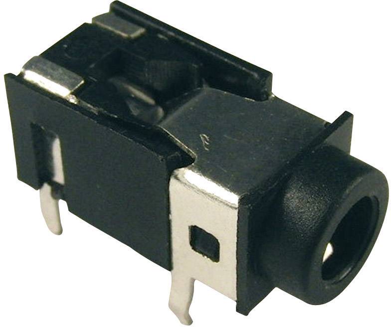 Cliff FC68126 jack konektor 3.5 mm zásuvka, vestavná horizontální Pólů: 4 stereo černá 1 ks