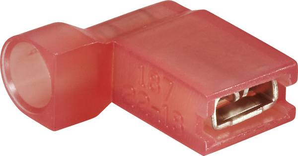 Vogt Verbindungstechnik 392308S faston zásuvka  Šířka zástrčky: 4.8 mm Tloušťka konektoru: 0.8 mm 90 ° plná izolace červená 1 ks