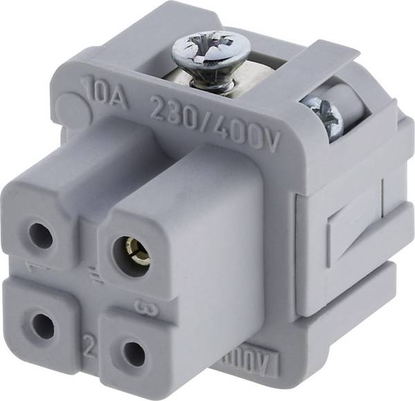 Amphenol C146 10B003 002 4-1 konektorová vložka, zásuvka Heavy|mate® C146 Počet kontaktů 3 + PE 1 ks