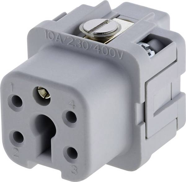Amphenol C146 10B004 002 4-1 konektorová vložka, zásuvka Heavy|mate® C146 Počet kontaktů 4 + PE 1 ks