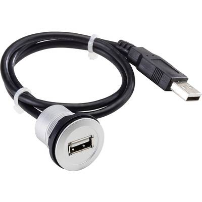 USB propojovací kabel s kovovým úchytem.