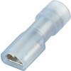 Faston zásuvka Vogt Verbindungstechnik 396508 4.8 mm x 0.8 mm, 180 °, plná izolace, modrá, 1 ks