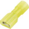 Faston zásuvka Vogt Verbindungstechnik 3967S 6.3 mm x 0.8 mm, 180 °, plná izolace, žlutá, 1 ks