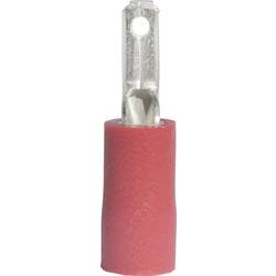 Faston konektor Vogt Verbindungstechnik 391308, šířka 2.8 mm částečná izolace, červená, 1 ks
