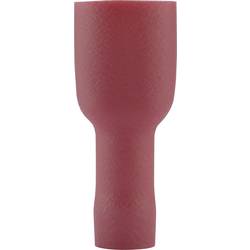 Faston zásuvka Vogt Verbindungstechnik 3944 6.3 mm x 0.8 mm, 180 °, plná izolace, červená, 1 ks