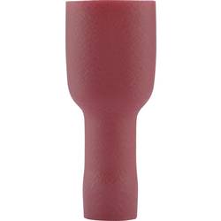 Faston zásuvka Vogt Verbindungstechnik 396108 4.8 mm x 0.8 mm, 180 °, plná izolace, červená, 1 ks