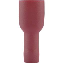 Faston zásuvka Vogt Verbindungstechnik 396105S 4.8 mm x 0.5 mm, 180 °, plná izolace, červená, 1 ks