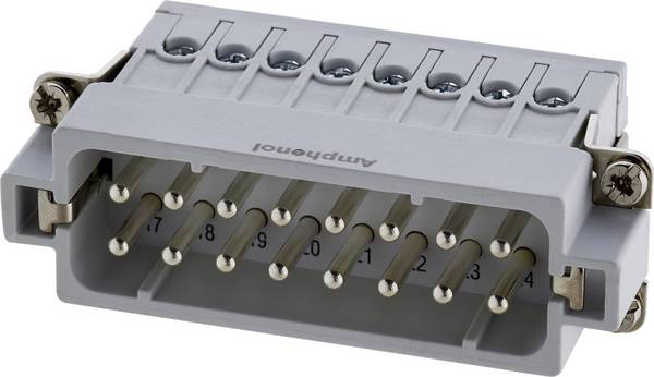 Amphenol C146 10A016 002 4-1 vložka pinového konektoru postříbřené kontakty 1 ks