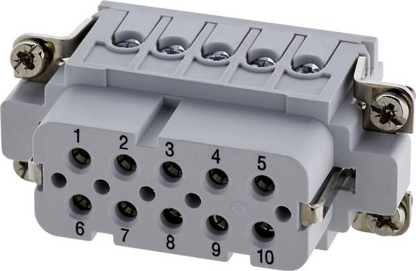 Amphenol C146 10B010 002 4-1 konektorová vložka, zásuvka postříbřené kontakty 1 ks