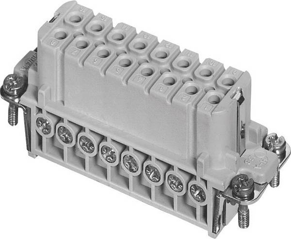 Amphenol C146 10B016 002 4-1 konektorová vložka, zásuvka postříbřené kontakty 1 ks