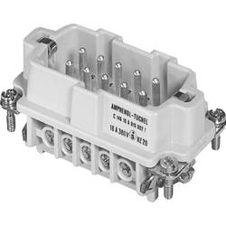 Vložka pinového konektoru Heavy|mate® C146 C146 10A010 002 1 Amphenol, počet kontaktů: 10 + PE, 1 ks
