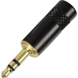 Jack konektor 3.5 mm stereo zástrčka, rovná Rean AV NYS 231 B, pinov 3, čierna, 1 ks