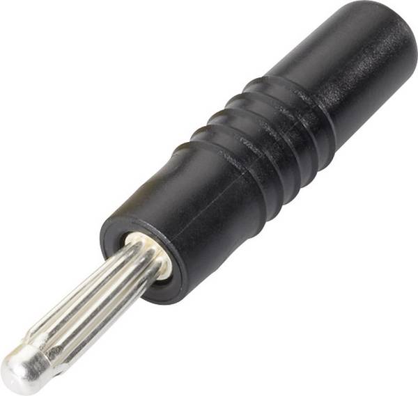 Schnepp S 4000 S banánkový konektor zástrčka, rovná Ø pin: 4 mm černá 1 ks